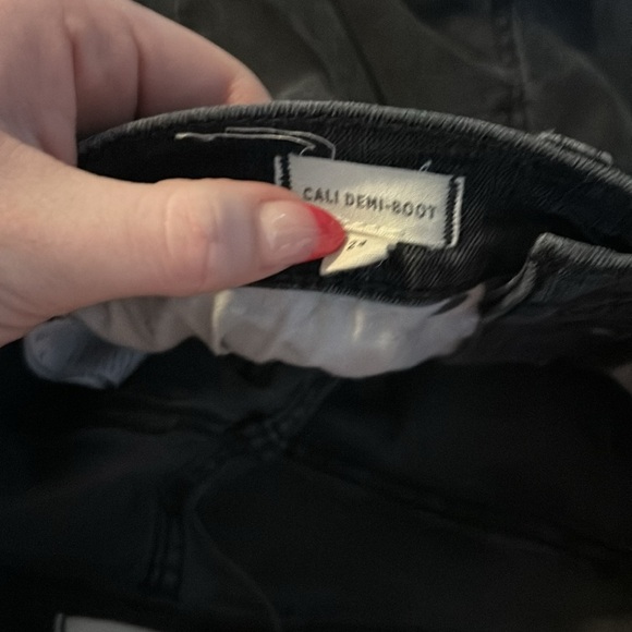 Madewell Black Cali Demi Boot Black Jeans - Picture 2 of 7